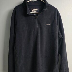 Lands' End Navy 1/4 Zip XL